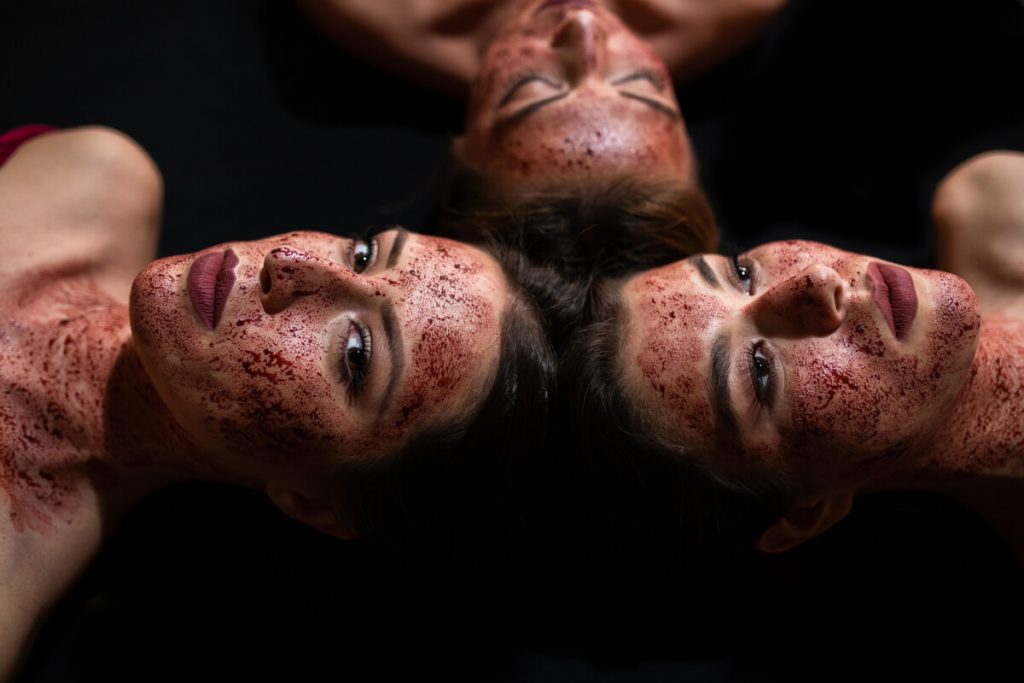 Beautiful women having a facial treatment in the beauty clinic