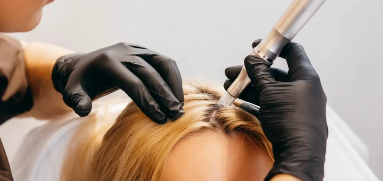 Microneedling with PRP for hair loss