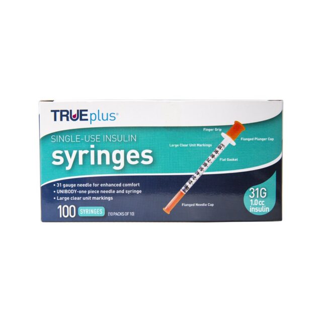 1.0 cc Ultra Fine Syringe 31 gauge - Box of 100 (True Plus) - Image 3