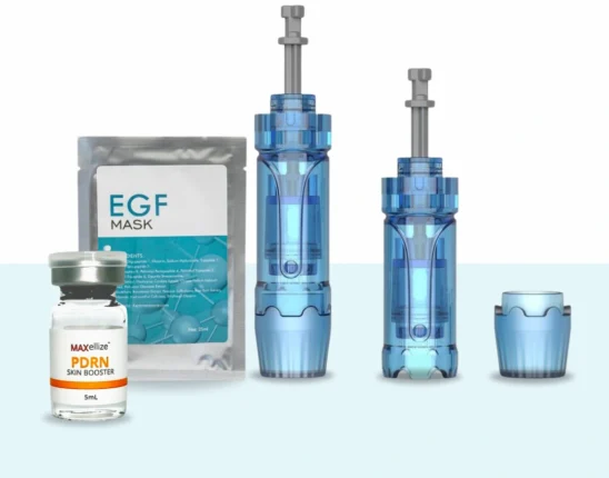 Dr. Pen A9 Ultima Pro Microneedling Pen Plus 5-Maxellize PDRN Skin Booster and 10 EGF Masks