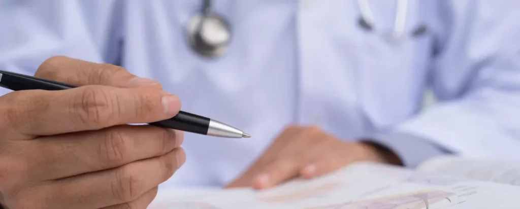 medical student studies about skin anatomy