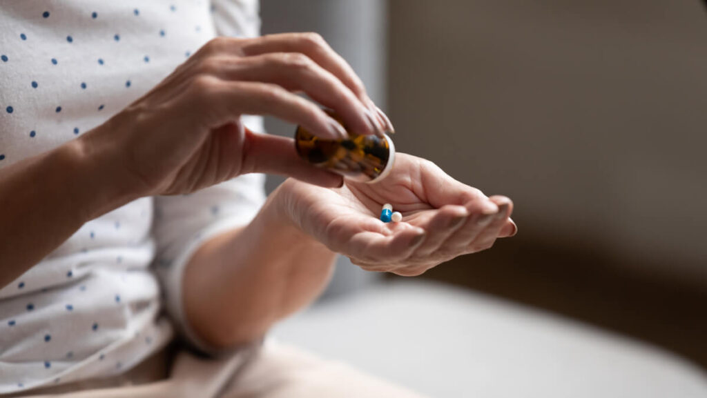 woman Taking Blood-Thinning Medication