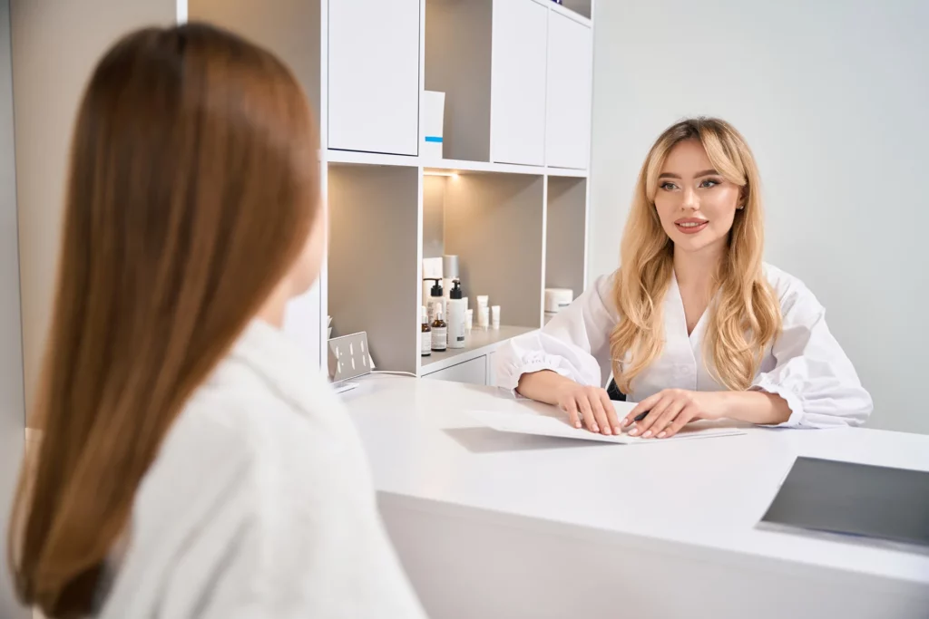 provider and patient consultation on exosomes treatment