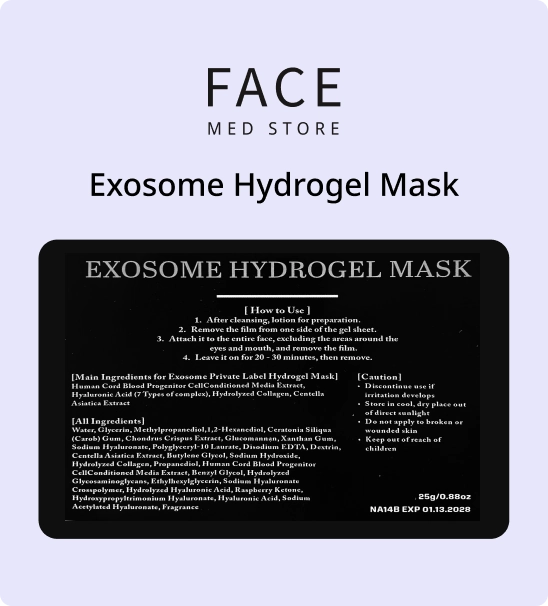 Exosome Hydrogel Mask - Pack of 10 - Image 2